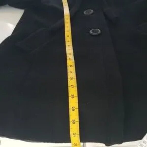 J. Crew Wool-Cashmere Black "Carrie" Flared Coat - Picture 11 of 12